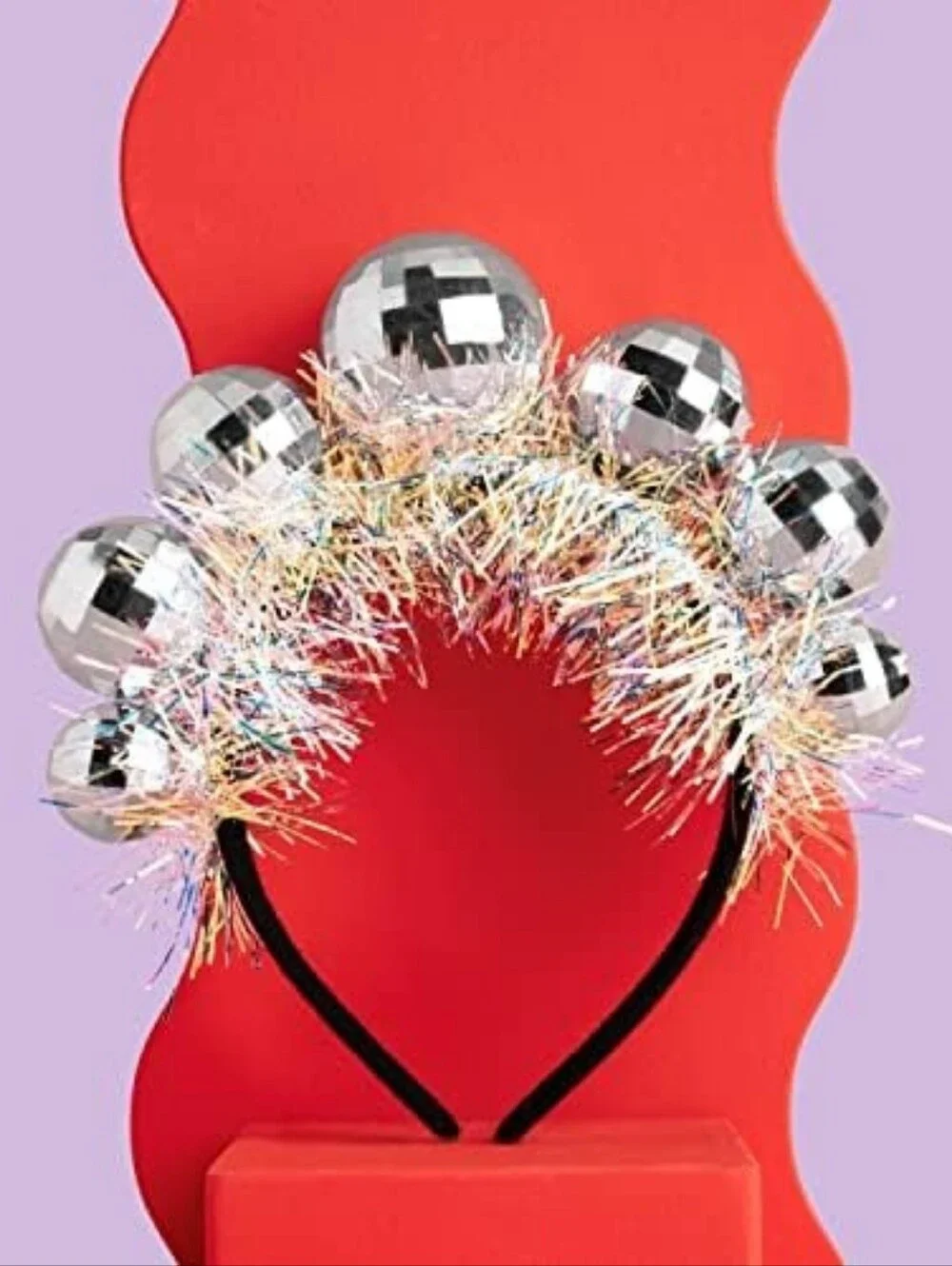 Sparkling Silver Disco Ball Headband